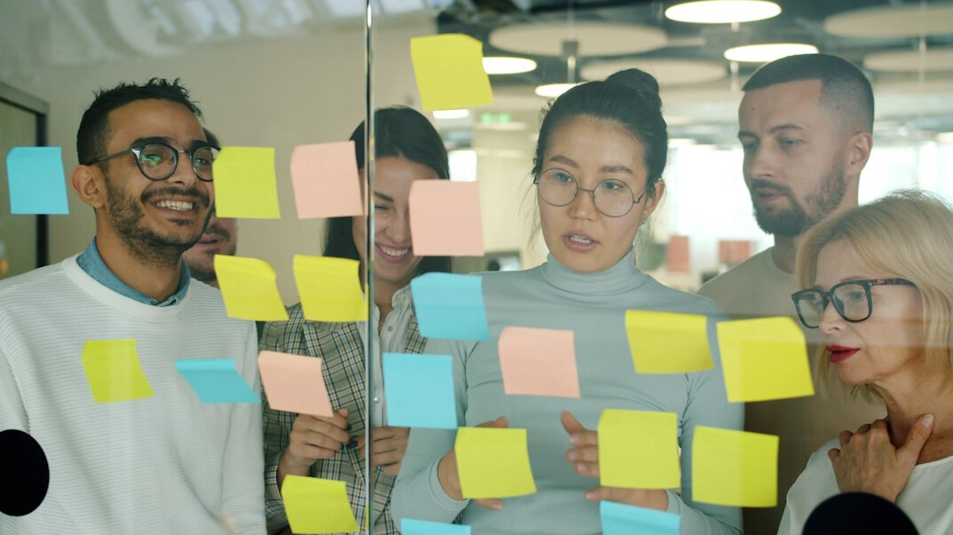 team brainstorming ideas