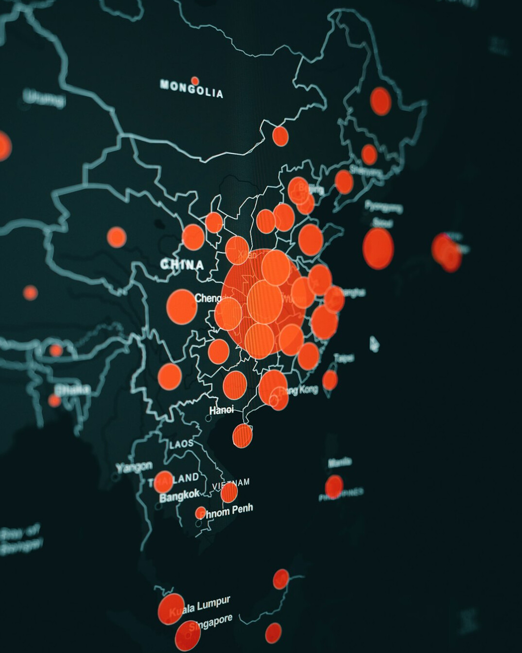 data visualization screen