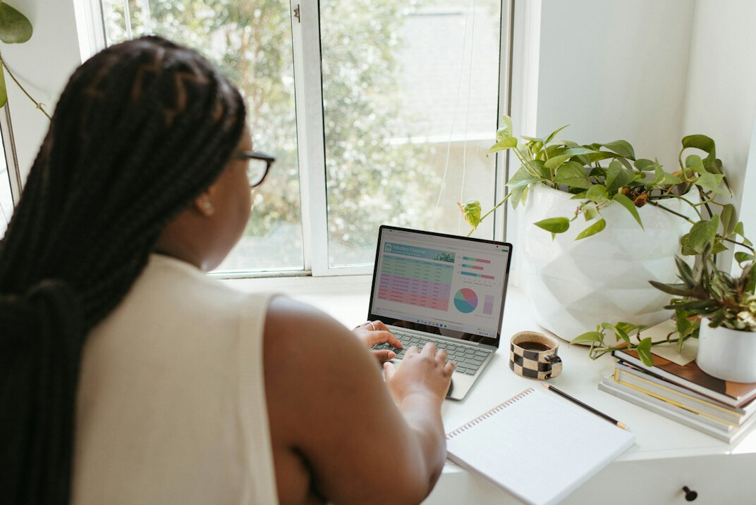 woman analyzing business metrics